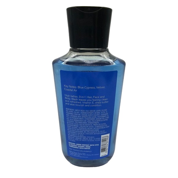 Bath & Body Works Ocean Men's Collection 3 in 1 Hair Face & Body Wash 10oz New! - Picture 2 of 4